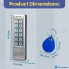 SecureMyDoor Proximity Digital Keypad for Door Entry System | Both