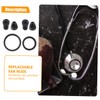 Hohopeti 2 Sets Stethoscope Replacement Diaphragm and Ear Attachments Comfortable