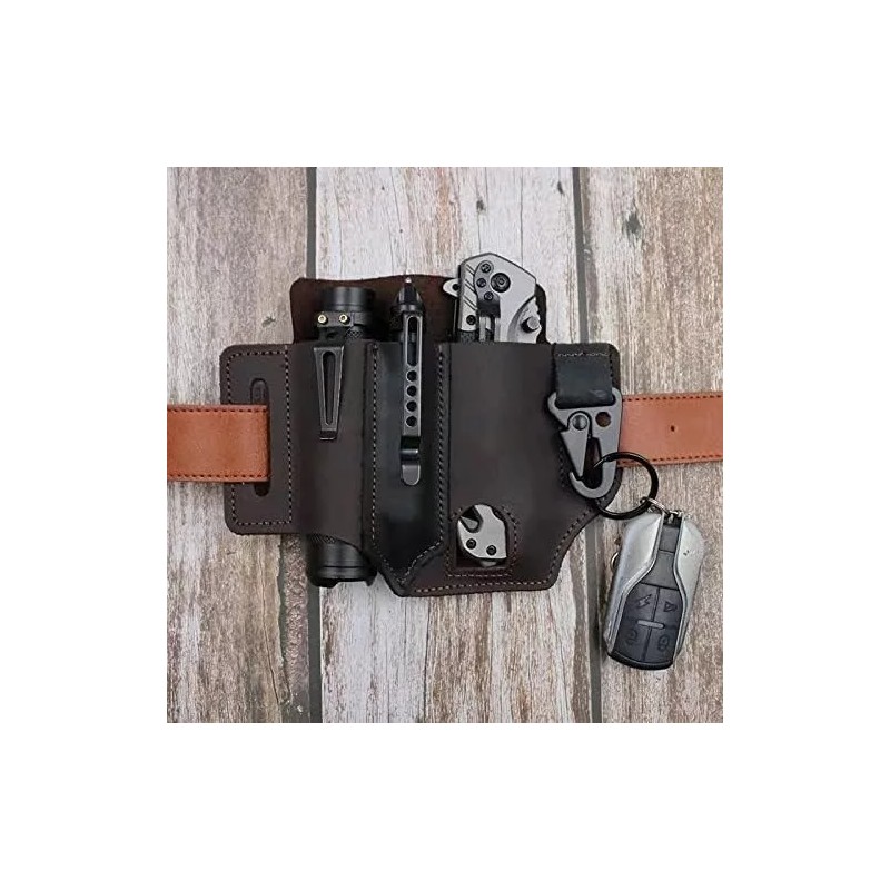 Meiso Funda Multiherramienta Con Bolsillos De Cuero 2023