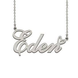 Stainless Steel Name Necklace Custom Made Jewelry Gifts for My Best Friend Eden