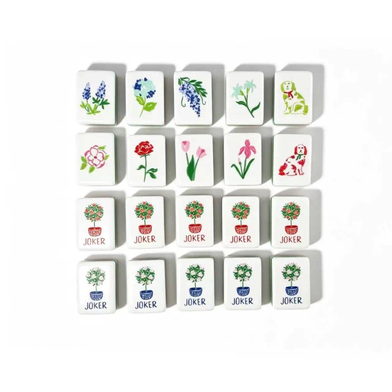 Stock, 160 Acrylic Mahjong Tiles, Custom 4-Layer American Mahjong Set,