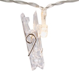 Wintergreen Lighting Photo Clip String Lights Party Decoration Lights, Hanging Lights Battery Operated Lights, Birthday Party Lights, LED Clip Photo Lights (1 Pack of 10 Battery Operated Lights)