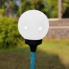 DOITOOL Acrylic Lamp Post Globe, White Lamp Globe, Round Plastic