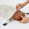 HSOFTIFY 2 Pack 100% Linen Bread Bags for Homemade Bread