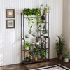 UNHO Extra Tall 7 Tiers Large Plant Shelf Industrial Wood
