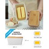 Butter Dish with Lid, Large Butter Dish for Countertop, Ceramic