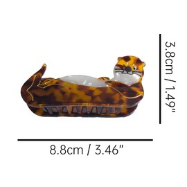 Fancy Otter Hair Clips,Novelty Acetate Claw Clip for Women,Cute Ocean Animals Hair Clip