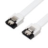 INEX SATM-3105WH Serial ATA Mesh Cable with Latch, White, 19.7