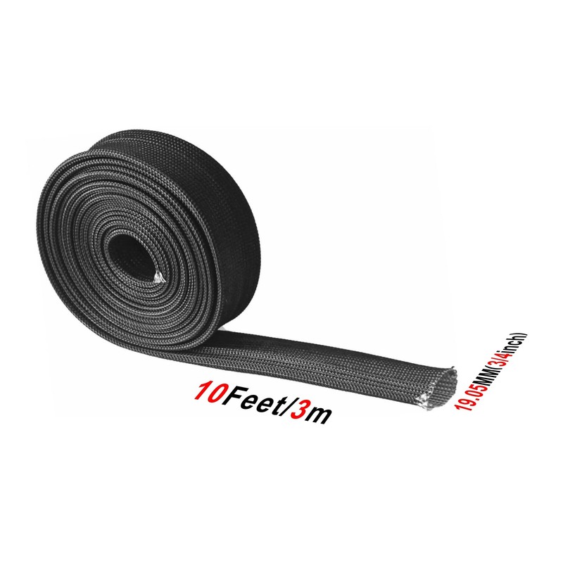 Fiberglass Hose Heat Shield Sleeve Spark Plug Wire Heat Protector