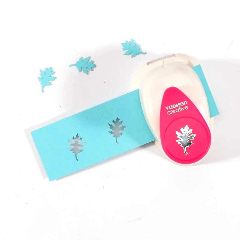 Vaessen Creative Craft Paper Punch Oakleaf Motive Puncher, Multi-Colour, 6.5