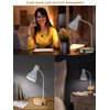 Metal Desk Lamp With Wireless Charging, Touch Reading Light, 3