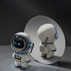 The Astronaut Speaker AI Intelligent Voice Bluetooth Speaker Clock Small