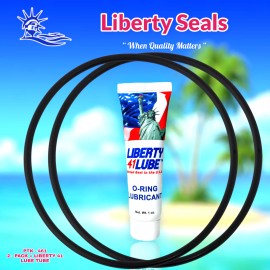 LIBERTY SEALS 47-0439-06-R For Jacuzzi Cast Iron Pump Lid O-ring (Obsolete 6/1990) PJM) 2-PACK