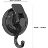 SOCONT Heavy Duty Vacuum Suction Cup Hooks, Gun Silver Plated