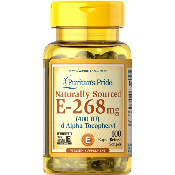 Puritan's Pride Vitamin E-400 iu Naturally Sourced-100 Count (540)
