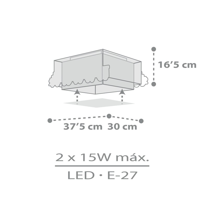 Dalber Ceiling Light Children's Room, Ceiling Light for Children The