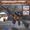 Monbelle Pistola Juguete Eléctrica Compatible Nerf Con 3 Modos,niño