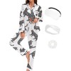 EPLAZA Silk Pajamas for Women Satin Pajamas Set 5 Pcs
