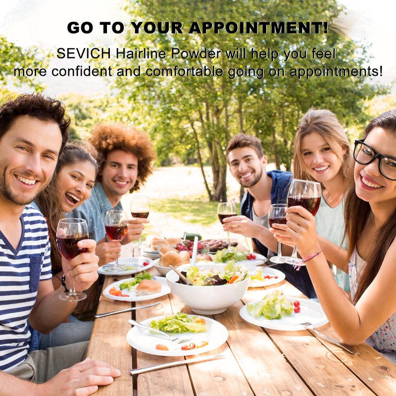 SEVICH Sevich Ansatzpuder - Haarpuder M?nner und fr Frauen wasserfesten