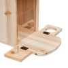 Relaxdays 1 x Wooden Squirrel Feeder with Corn Cob Holder