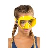 CRESSI F1 Mask Yellow - Frameless Mask for Diving and