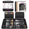 HIFORNY 126 PCS Drawing Kit Sketching Pencil Set,Sketch Pencils Art