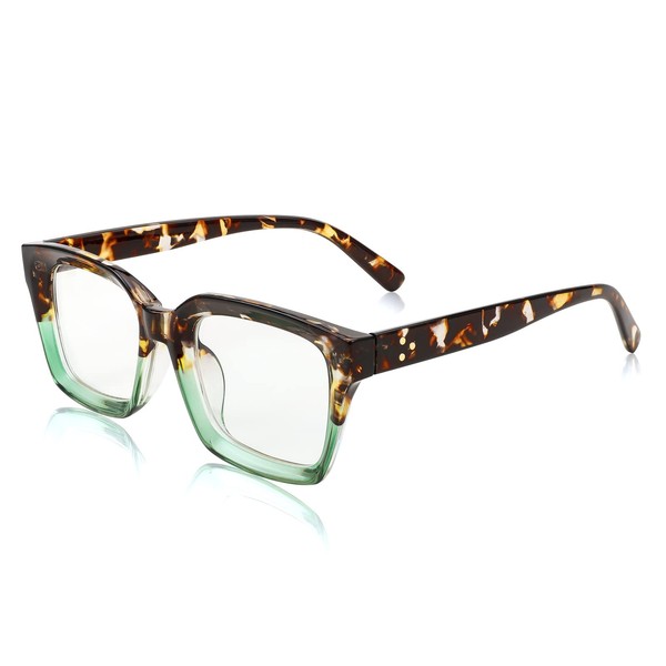 FEISEDY Glasses Frame Womens, Square Thick Eyeglasses Frame, Classic Eyewear