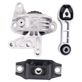 NewYall Engine Motor and Automatic Transmission Mount Set for Fiat 500 1.4L 2012-2018