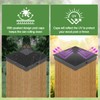 4x4 (3.5inx3.5in) Fence Post Caps, 6 Pack Deck Post Caps
