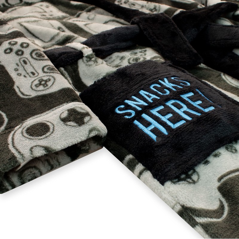 Harry Bear Boys' Bathrobes Games, gray