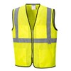 Portwest Tampa Mesh Vest Visibility Reflective Safety Security Work Top