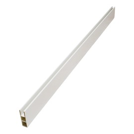 6ft Vinyl Privacy Fence Pocket Rails for Privacy White PVC Panel Parts Vinyl Fence Toppers for Outdoor Pool Ranch Patio - 1-1/2" X5-1/2" X70" (1)