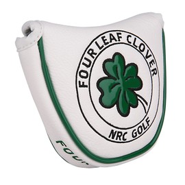 Golf Putter Cover Golf Head Cover Putter Cover Magnetic Mallet Odyssey 2 Ball Tailor Made Spider Putter Four Leaf Clover White Black