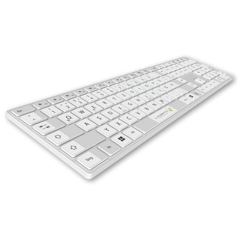 Lacerto® 13 x 13 mm German Sticker Set for PC