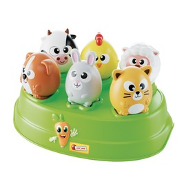 Lisciani - CAROTINA Baby Edu Shapes - Der Bauernhof - Baby Lernspielzeug ab 10 Monaten - Babyspielzeug Formen und Farben - mit 6 Tieren vom Bauernhof - Logische Entwicklung - Feinmotorik