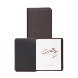 Scully Plonge Leather Desk Journal - Blank Page Notebook (Chocolate)
