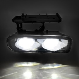 Shocklight LED Fog Lights fit for 1999-2002 Chevy Silverado 1500 2500/2001 2002 Silverado 1500HD 2500HD 3500/2000-2006 Tahoe Suburban 1500 2500, A Pair Front Bumper Driving Fog Lamps with Clear Lens