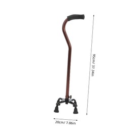 OATIPHO Safety First Four Leg Walking Cane Aluminum Alloy for Seniors Walking Sticks Non-slip Pads Strong Construction