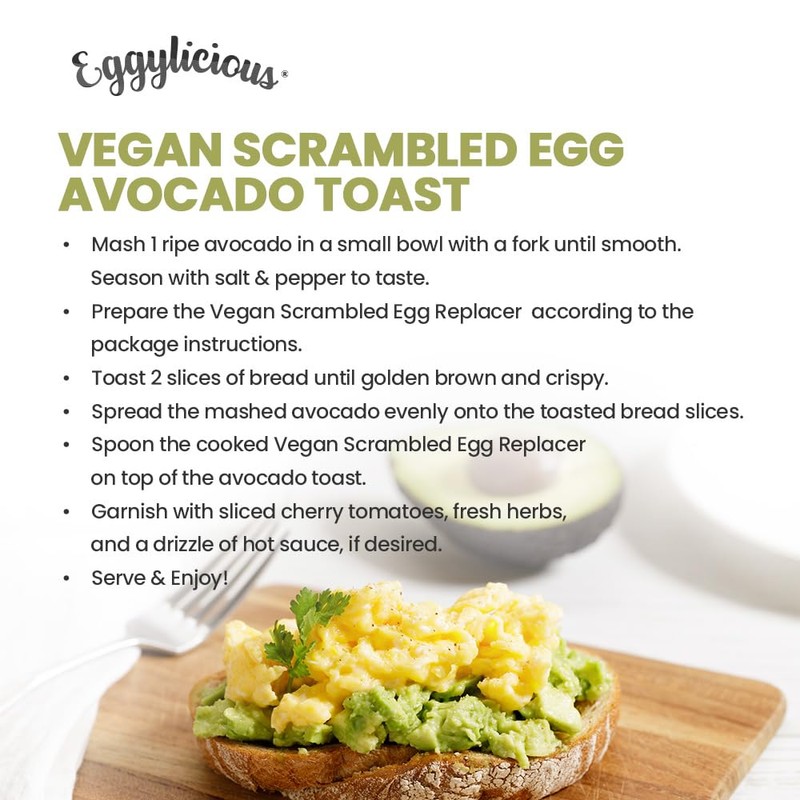 Eggylicious Vegan Scrambled Egg Replacer 1 lbs 8 oz (680