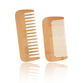Wooden Comb, 2 Pieces Wooden Comb for Curly, Width, Serrated Wooden Comb, Wooden Hair Comb