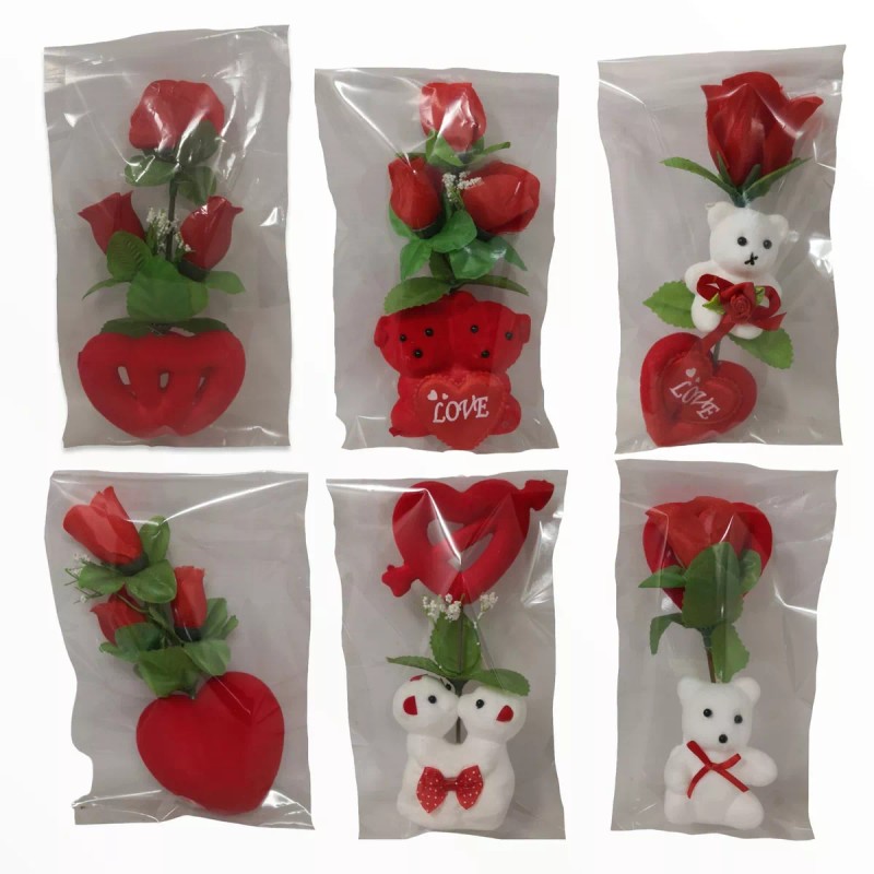 Comecializadora Sesuconsa Caja Corazon Grande Oso Individual San Valentin
