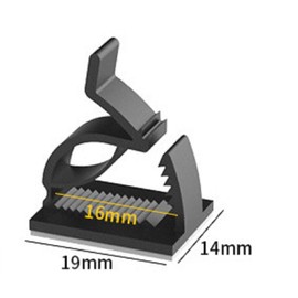 TIKA 100 Pcs Self-Adhesive Cable Clips - Cord Management Wire Holder Organizer Clamps