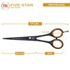 Five Star Solingen Vegas Black Professional 6 Inch Sharp Hairdressing