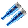Dry Diamond Drill Bit Set,BRSCHNITT 2pcs 4/5 Inch Hole Saw