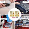 InstallGear 1/0 AWG Gauge Gold Ring Set Screw Battery Ring