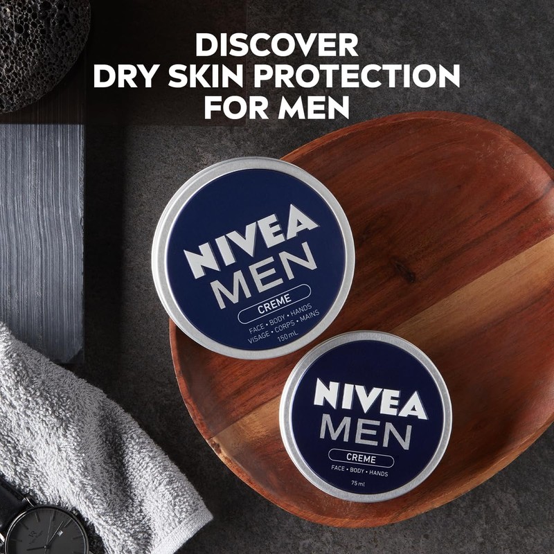 NIVEA Men Creme (75ml), Intensive Everyday Moisturising Cream for Whole