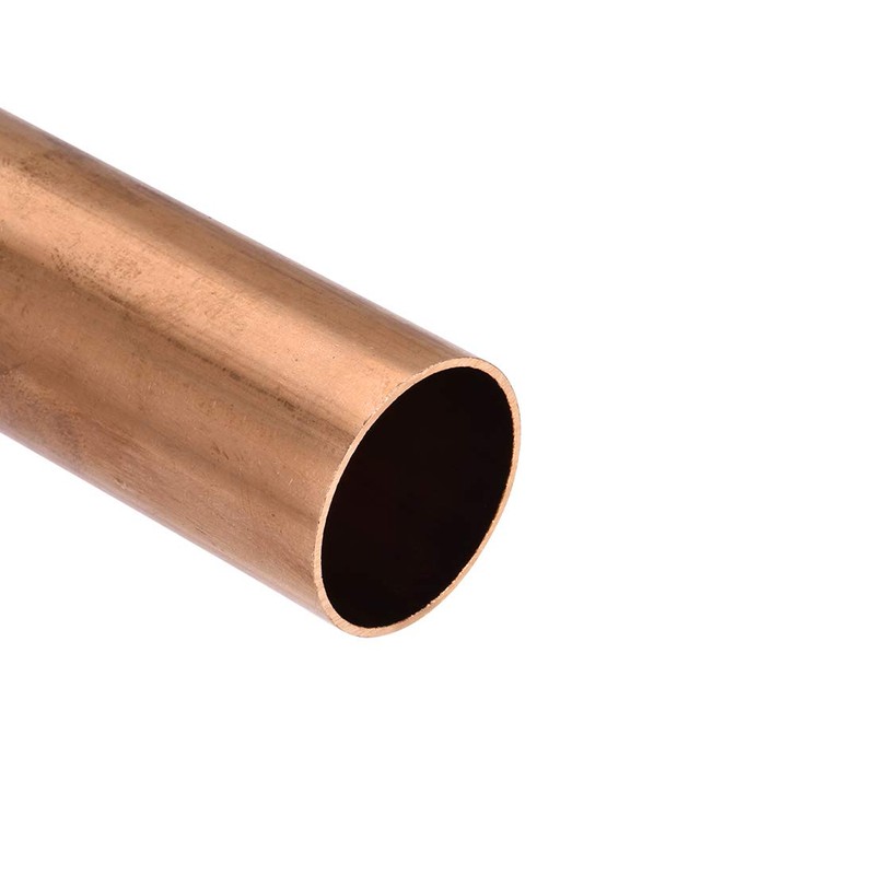 sourcing map Copper Round Tube, 27mm OD 1mm Wall Thickness