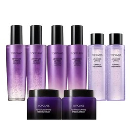 Charmzone Top Class 8th Generation Advanced Lifting Basic Set (8 Items: Skin 2, Emulsion 2, Special Cream 2, 1 Set) / 탑클래스 8세대 어드밴스드 리프팅 기초세트 8종(스킨2&에멀전2&스페셜크림2, 1세트