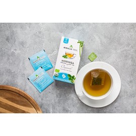 Miracle Tree - 6 Count of Organic Moringa Superfood Tea, 25 Individually Sealed Tea Bags, Original (Keto, Detox, Energy/Immunity Booster, Vegan, Gluten-Free, Organic, Non-GMO, Caffeine-Free)