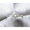 AINUOSHI 1.0 Carat (G-H-I) Color Moissanite Diamond Engagement Brilliant Ring